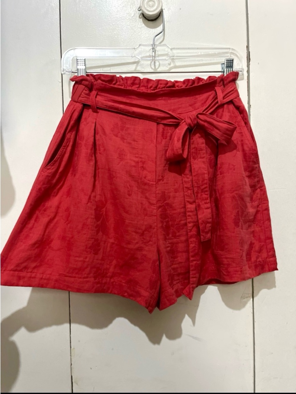 A loves A Linen & Cotton Paperbag Waist Shorts • Anthropologie